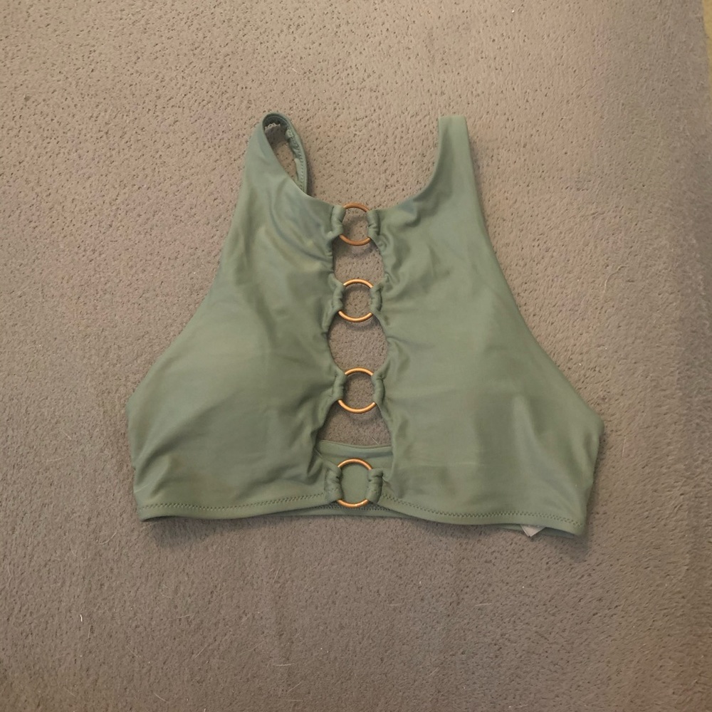High Neck Halter Bikini Top